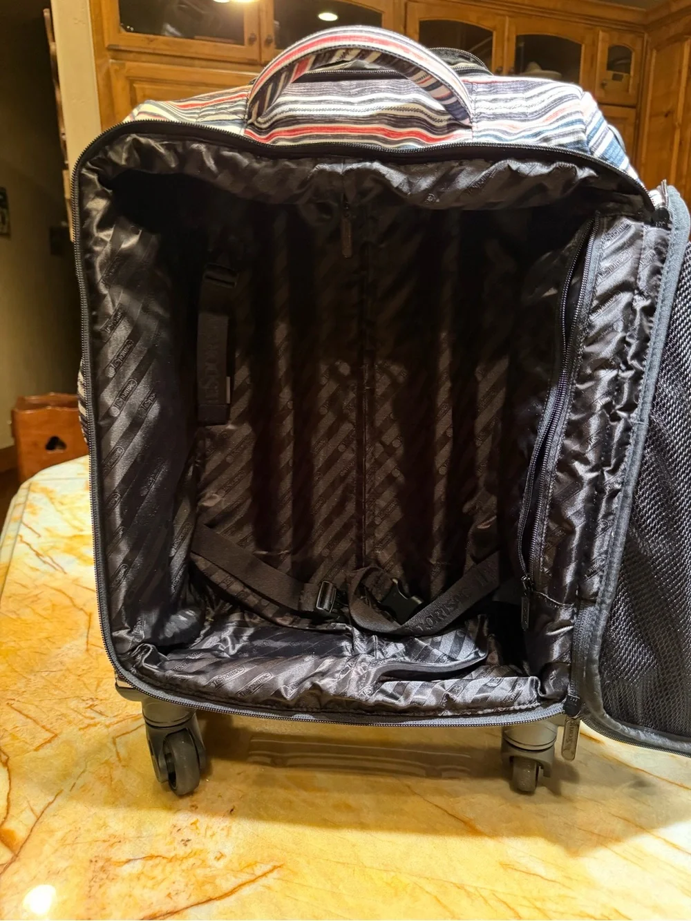 Striped Rolling Carry-On Luggage - Multicolor by LeSportsSac
